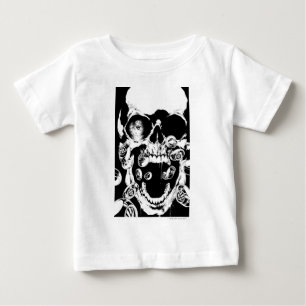 T-shirts Crânio e anéis