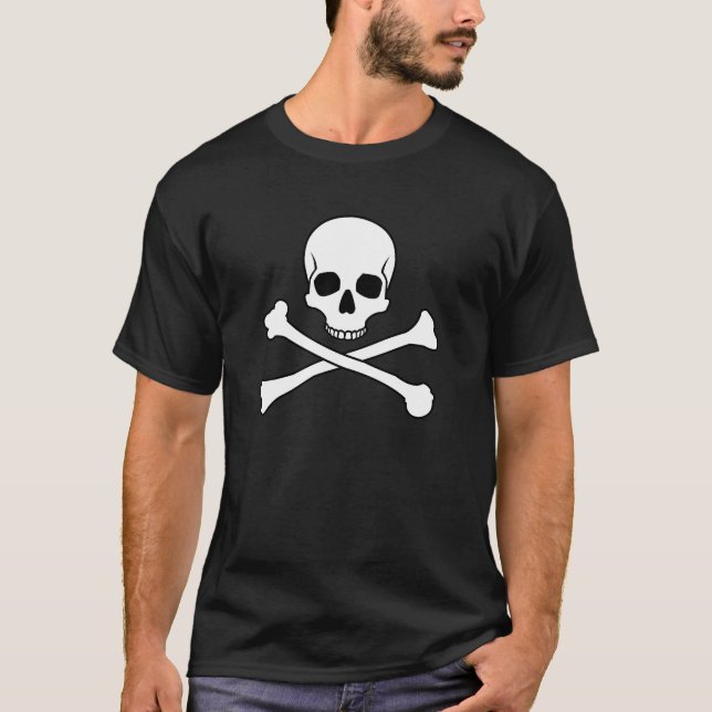 T-shirts Crânio e Crossbones (Frente)