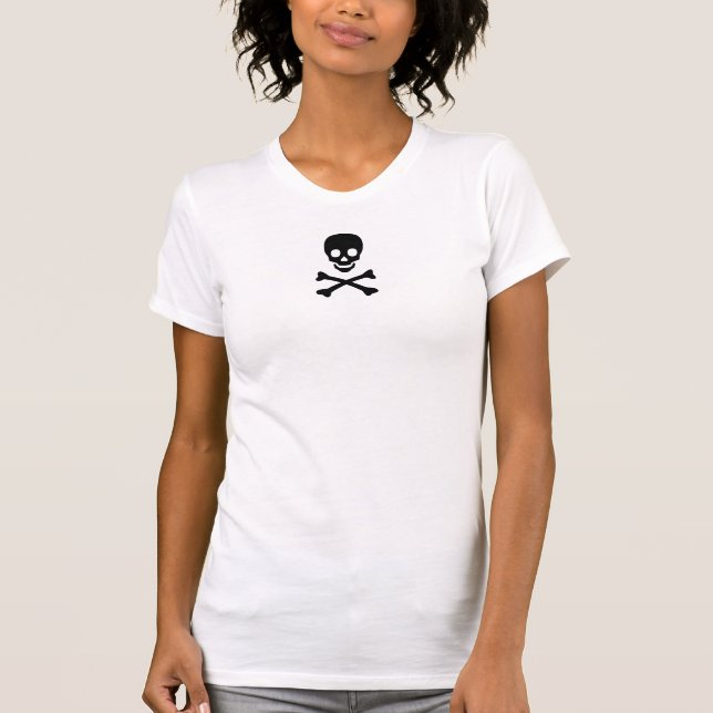 T-shirts Crânio e Crossbones (Frente)