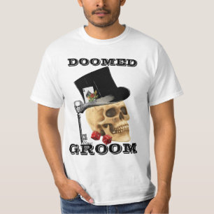 T-shirts Crânio gótico de jogo, noivo condenado