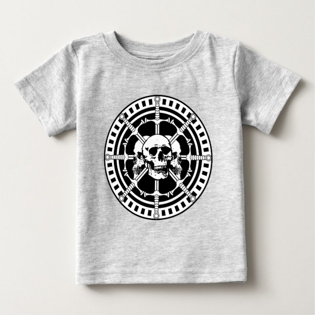 T-shirts Crânios com Espadas (Frente)