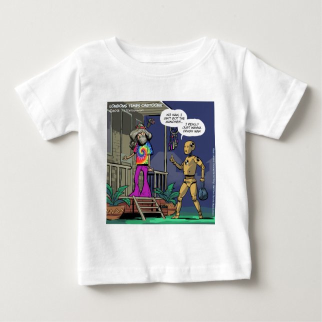 T-shirts Crash Test Hippie Engraçado (Frente)