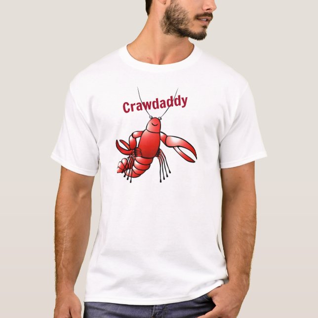 T-shirts Crawaddy Red Crayfish (Frente)