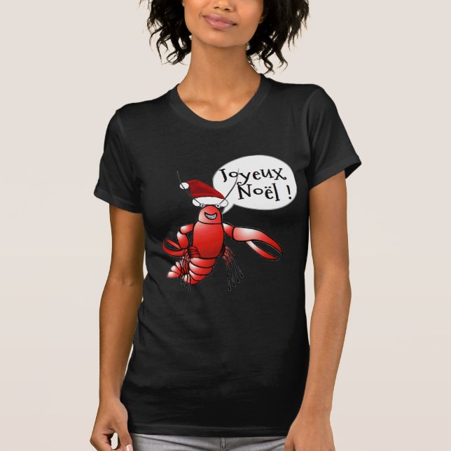 T-shirts Crawdad do papai noel (papos do papai noel) (Frente)