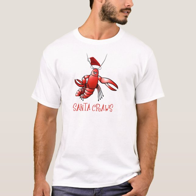 T-shirts Crawdad do papai noel (papos do papai noel) (Frente)