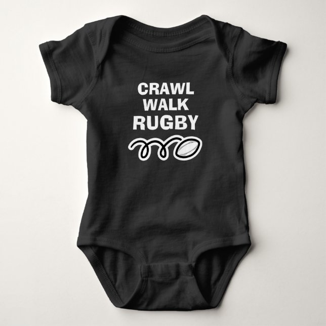 T-shirts CRAWL WALK RUGBY vestuário desportivo para novo be (Frente)