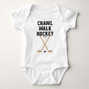 T-shirts Crawl Walk Sticks Baby Criança 2