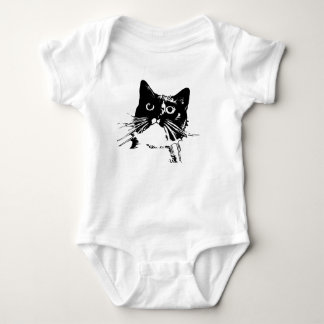 T-shirts Creeper da criança do gato