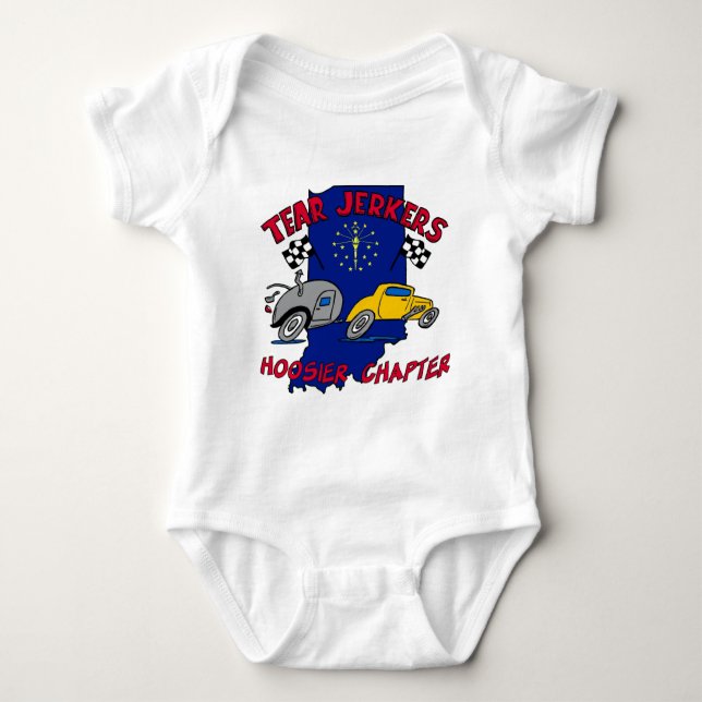 T-shirts Creeper do bebê (Frente)