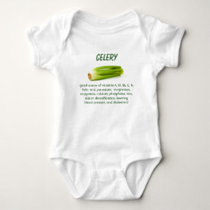T-shirts Creeper infantil do onsie do aipo