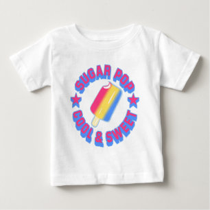 T-shirts Creeper Pop de Criança de açúcar