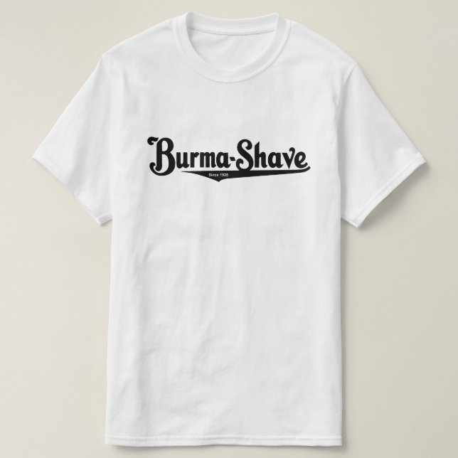 T-shirts Creme de barba de barba (Frente do Design)