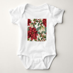 T-shirts Creme Vermelho de Poinsettia 50