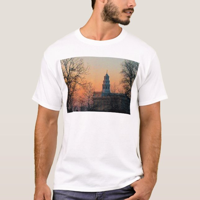 T-shirts Crepúsculo no templo de Nauvoo (Frente)