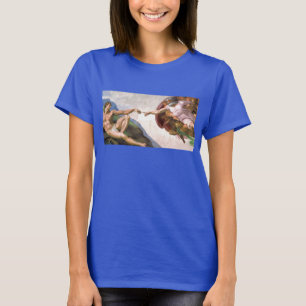 T-shirts Criação de Adam por Michelangelo