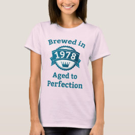 T-shirts Criado em 1978 com idade até à perfeição