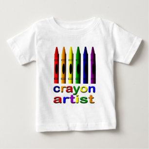 T-shirts Criança Artista Crayon Crayons