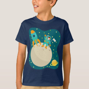 T-shirts Criança astronauta na festa de aniversário da lu