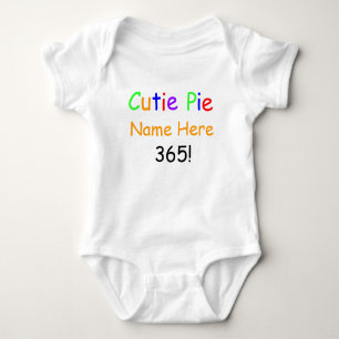 T-shirts Criança Colorida Pie 365 Cutie Shirt PERSONALIZE T