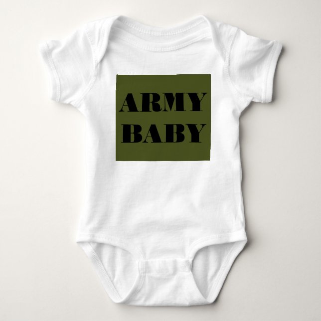 T-shirts Criança Creeper Army Baby (Frente)