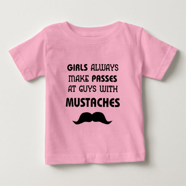 T-shirts Criança de bigode (Frente)