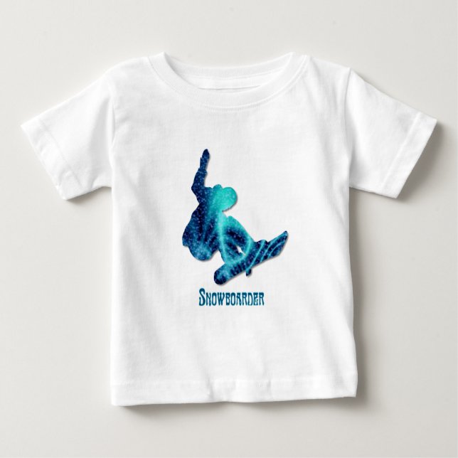 T-shirts Criança do Snowboarder (Frente)