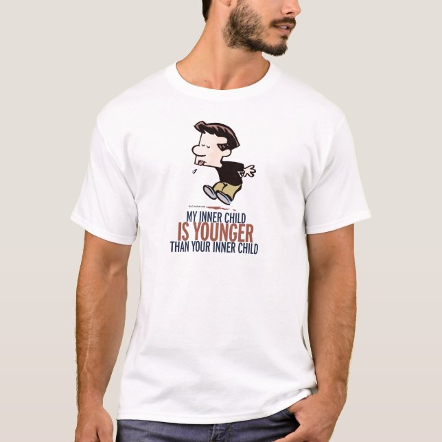 T-shirts Criança interna da norma do menino (Frente)