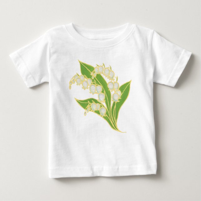 T-shirts Criança Longa-Capa: Lily do Vale (Frente)