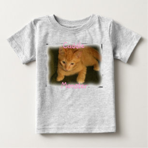 T-shirts Criança orgânica "Cuddle Monster" do Gatinho