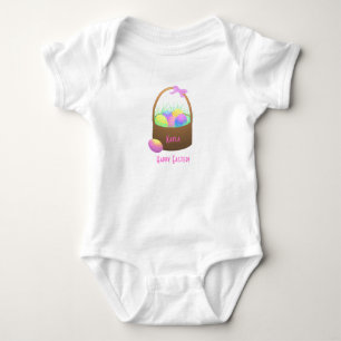 T-shirts Criança personalizada cesta do felz pascoa