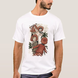T-shirts Crianças com os Snowballs de jogo do azevinho