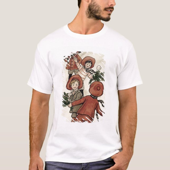 T-shirts Crianças com os Snowballs de jogo do azevinho (Frente)