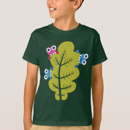 T-shirts Crianças de Folha Verde e Bonita