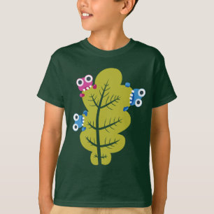 T-shirts Crianças de Folha Verde e Bonita