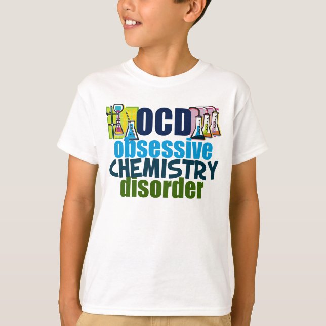 T-shirts Crianças de Química Engraçadas (Frente)