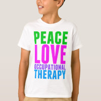 Crianças de Terapia Ocupacional com Amor de Paz