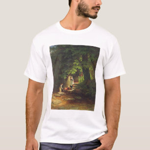 T-shirts Crianças por um ribeiro, c.1822 (óleo no painel)