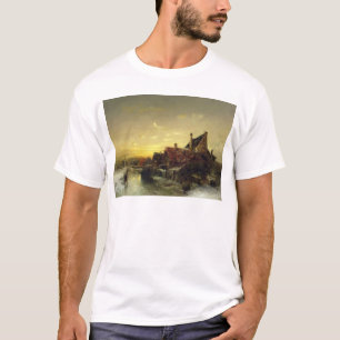 T-shirts Crianças que jogam no gelo