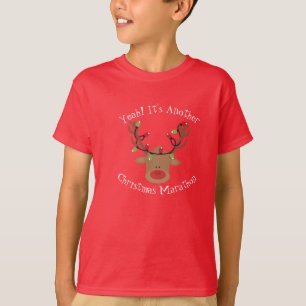 T-shirts Crianças Rudolph Vídeo Natal