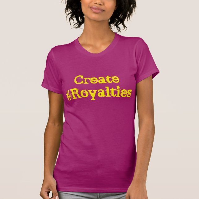 T-shirts Criar #Royalties (Frente)