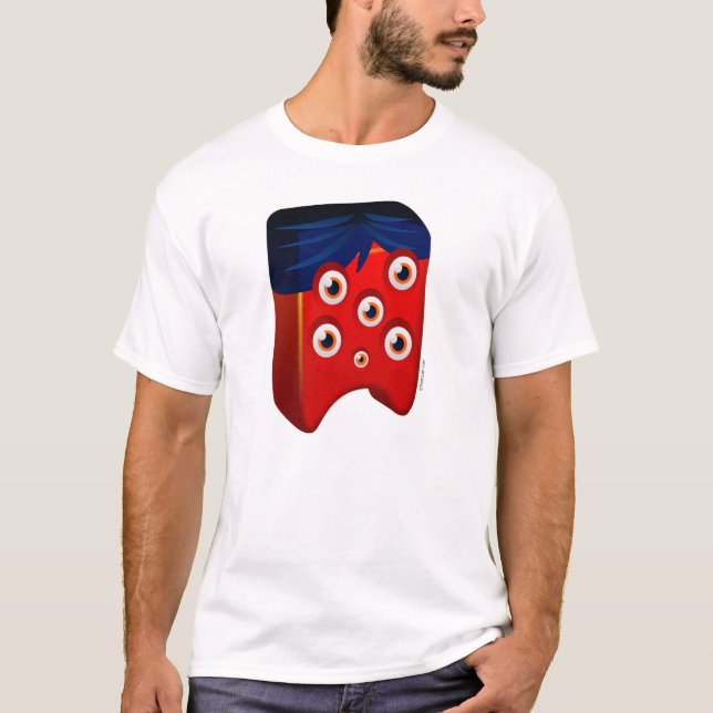 T-shirts Criaturas - vermelho (Frente)