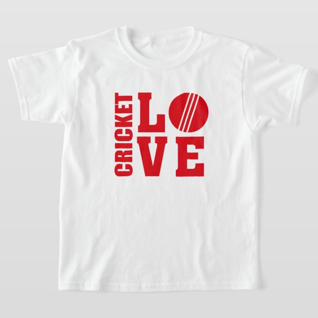 T-shirts Cricket Love, Cricket (Postura )