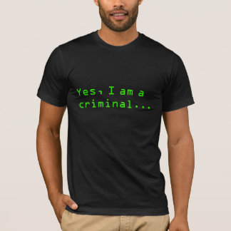 T-shirts Crime da curiosidade