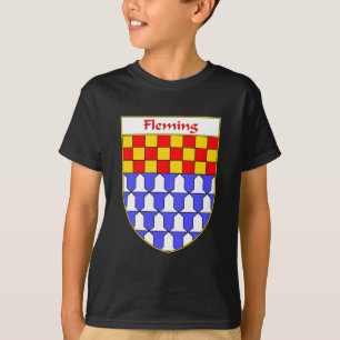T-shirts Crista da brasão/família de Fleming