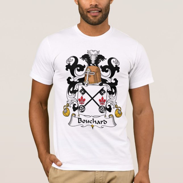 T-shirts Crista da família de Bouchard (Frente)