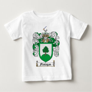 T-SHIRTS CRISTA DA FAMÍLIA DE FLANAGAN - BRASÃO DE FLANAG