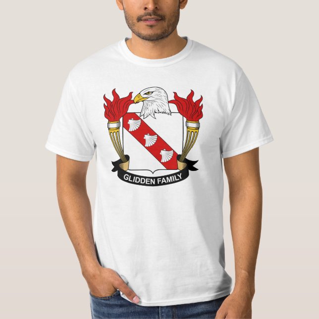 T-shirts Crista da família de Glidden (Frente)