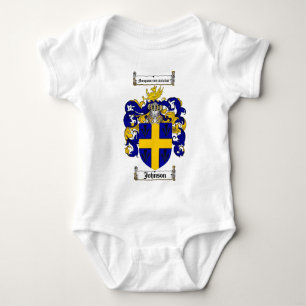 T-SHIRTS CRISTA DA FAMÍLIA DE JOHNSON - BRASÃO DE JOHNSON