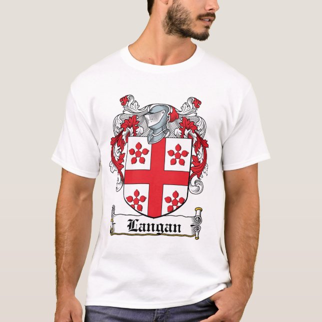 T-shirts Crista da família de Langan (Frente)