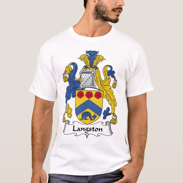 T-shirts Crista da família de Langston (Frente)